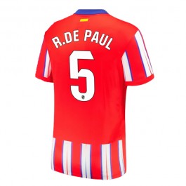 Atletico Madrid R.De Paul 5 Matchtröja Hemma 2024-2025
