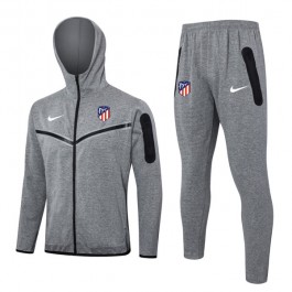 Atlético Madrid Träningsjacka Ställ 2024-25 - Hoodie Grå