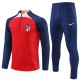 Atlético Madrid Träningsoverall 2023-24 - 1-4 Zip Blå Röd