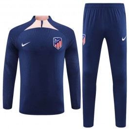 Atlético Madrid Träningsoverall 2023-24 - 1-4 Zip Navy