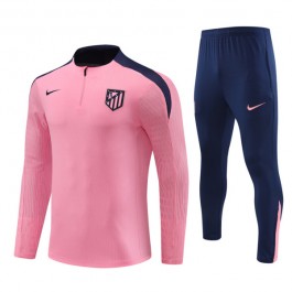 Atletico Madrid Träningsoverall 2024-25 - 1-4 Zip Rosa