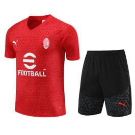 Barn AC Milan Träningströja Ställ 2023-24 - Shorts Röd