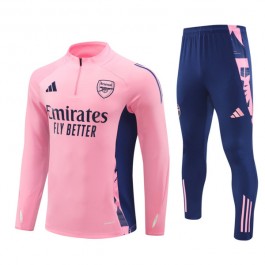 Barn Arsenal Träningsoverall 2024-25 - 1-4 Zip Rosa