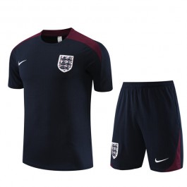 Barn England Träningströja Ställ 2024-25 - Shorts Dark Blå