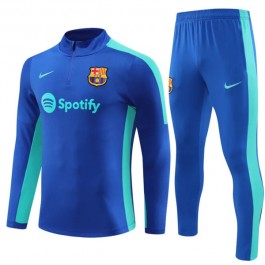 Barn FC Barcelona Träningsoverall 2023-24 - 1-4 Zip Navy