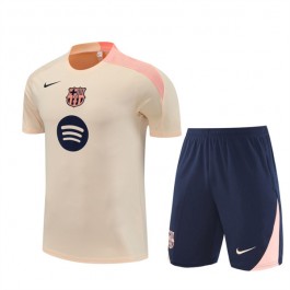 Barn FC Barcelona Träningströja Ställ 2025-26 - Shorts Beige