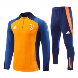 Barn Juventus Träningsoverall 2024-25 - 1-4 Zip Blå Orange