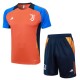 Barn Juventus Träningströja Ställ 2024-25 - Shorts Orange Blå