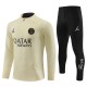 Barn Paris Saint Germain PSG Träningsoverall 2023-24 - 1-4 Zip Gul