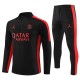 Barn Paris Saint Germain PSG Träningsoverall 2023-24 - 1-4 Zip Svart Röd
