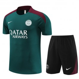 Barn Paris Saint Germain PSG Träningströja Ställ 2024-25 - Shorts Grön