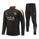 Barn Paris Saint Germain Träningsoverall 2024-25 - 1-4 Zip Svart Rosa