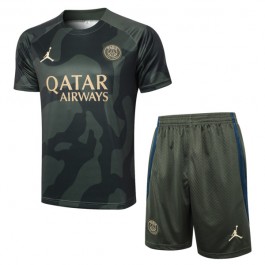 Barn Paris Saint Germain Träningströja Ställ 2024-25 - Shorts Dark Grön
