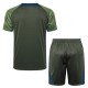 Barn Paris Saint Germain Träningströja Ställ 2024-25 - Shorts Grön