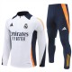 Barn Real Madrid Träningsoverall 2024-25 - 1-4 Zip Vit