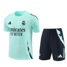 Barn Real Madrid Träningströja Ställ 2024-25 - Shorts Grön