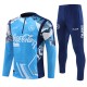 Barn SSC Napoli Träningsoverall 2024-25 - 1-4 Zip Blå