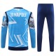 Barn SSC Napoli Träningsoverall 2024-25 - 1-4 Zip Blå
