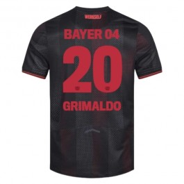 Bayer 04 Leverkusen Grimaldo 20 Matchtröja Hemma 2025-2026