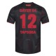 Bayer 04 Leverkusen Tapsoba 12 Matchtröja Hemma 2025-2026