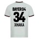 Bayer 04 Leverkusen Xhaka 34 Matchtröja Borta 2023-2024