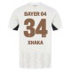 Bayer 04 Leverkusen Xhaka 34 Matchtröja Borta 2024-2025