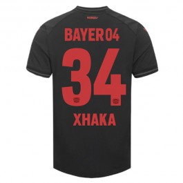 Bayer 04 Leverkusen Xhaka 34 Matchtröja Hemma 2023-2024