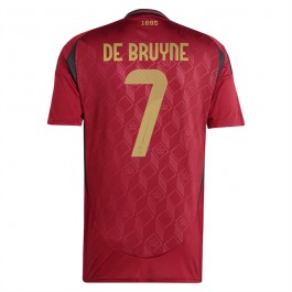Belgien De Bruyne 7 Matchtröja Hemma Euro 2024