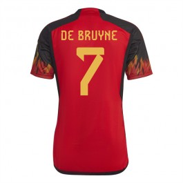 Belgien De Bruyne 7 Matchtröja Hemma VM 2022