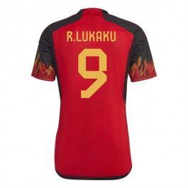 Belgien Lukaku 9 Matchtröja Hemma VM 2022