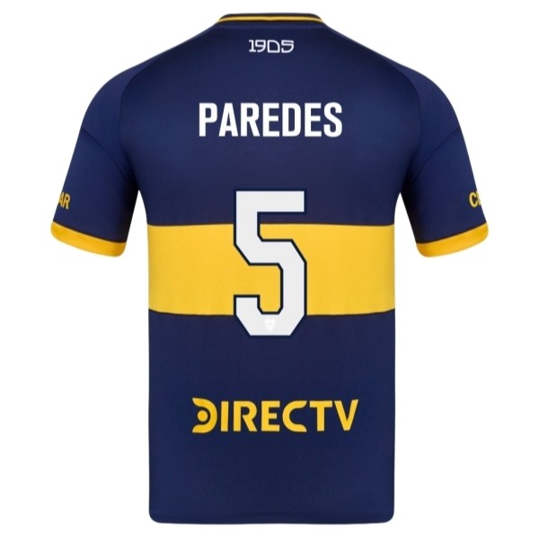 Boca Juniors Paredes 5 Matchtröja Hemma 2025-2026 Fotbollsställ Boca Juniors Paredes 5 Matchtröja Hemma 2025-2026 Fotbollsställ