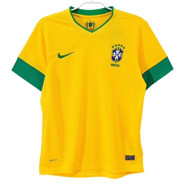 Brasilien Matchtröja Hemma Retro 2012-2013 Fotbollsställ Brasilien Matchtröja Hemma Retro 2012-2013 Fotbollsställ
