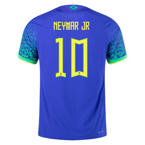 Brasilien Neymar Jr 10 Matchtröja Borta VM 2022