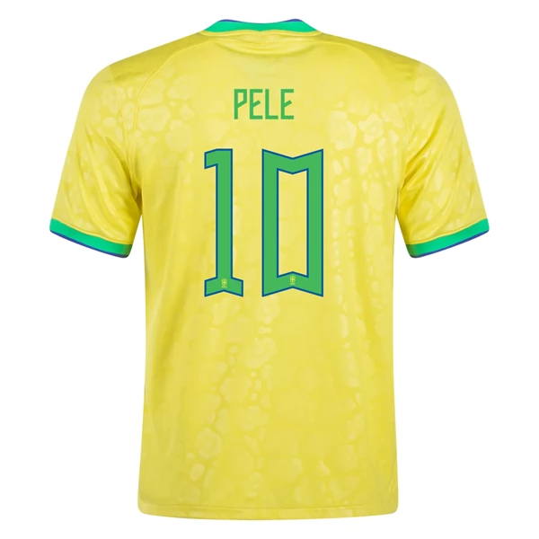 Brasilien Pele 10 Matchtröja Hemma VM 2022