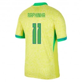 Brasilien Raphinha 11 Matchtröja Hemma Copa América 2024