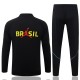 Brasilien Träningsoverall Barn 2026-27 - 1-4 Zip Svart