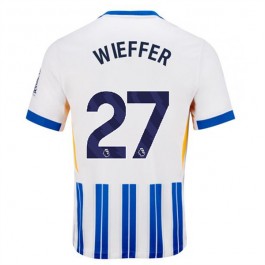 Brighton Hove Albion Wieffer 27 Matchtröja Hemma 2024-2025