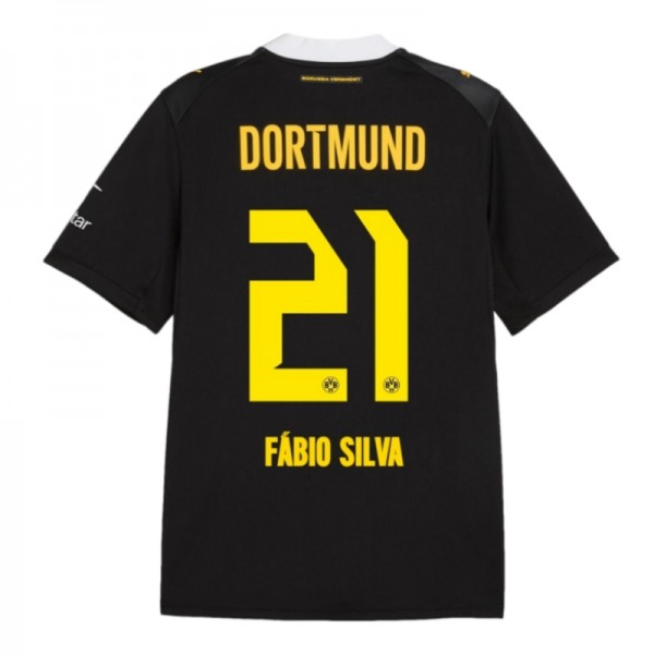 BVB Borussia Dortmund Fábio Silva 21 Bortatröja 2026-2027 BVB Borussia Dortmund Fábio Silva 21 Bortatröja 2026-2027