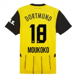 BVB Borussia Dortmund Moukoko 18 Matchtröja Hemma 2024-2025