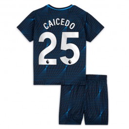 Chelsea Caicedo 25 Matchtröja Barn Borta 2023-2024
