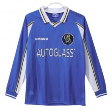 Chelsea Matchtröja Hemma Retro 1997-1999 Långärmad