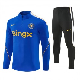 Chelsea Träningsoverall 2026-27 - 1-4 Zip Blå Chelsea Träningsoverall 2026-27 - 1-4 Zip Blå