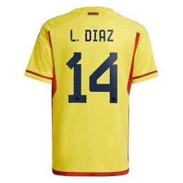 Colombia L.Diaz 14 Matchtröja Hemma 2022