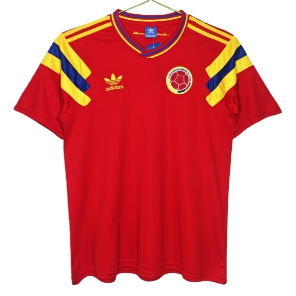 Colombia Matchtröja Borta Retro 1990 Fotbollsställ Colombia Matchtröja Borta Retro 1990 Fotbollsställ