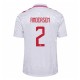 Danmark Andersen 2 Matchtröja Borta Euro 2024