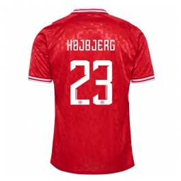 Danmark Højbjerg 23 Matchtröja Hemma Euro 2024