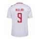 Danmark Højlund 9 Matchtröja Borta Euro 2024