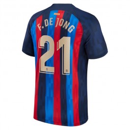 FC Barcelona F. De Jong 21 Matchtröja Hemma 2022-2023