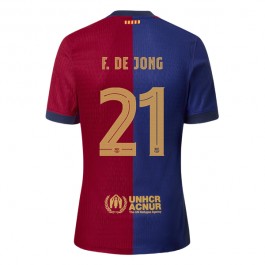 FC Barcelona F.De Jong 21 Matchtröja Hemma 2024-2025