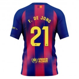 FC Barcelona F.De Jong 21 Matchtröja Hemma 2025-2026